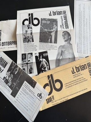1960S&ndash;EARLY 1970S GAY MALE EROTICA MAIL-ORDER ARCHIVE &mdash; PHYSIQUE / SLIDE / BOOKLET PROMOTIONAL EPHEMERA WITH ENVELOPES