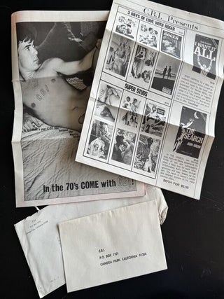 1960S&ndash;EARLY 1970S GAY MALE EROTICA MAIL-ORDER ARCHIVE &mdash; PHYSIQUE / SLIDE / BOOKLET PROMOTIONAL EPHEMERA WITH ENVELOPES