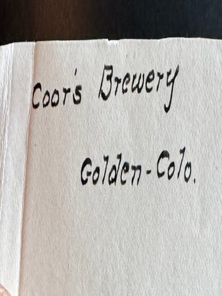 COLORADO SCHOOL OF MINES STUDENT PHOTO ALBUM WITH MINING, SMELTING, ATHLETICS, FRATERNITY AND GOLDEN, COLORADO VIEWS, 1902&ndash;1903