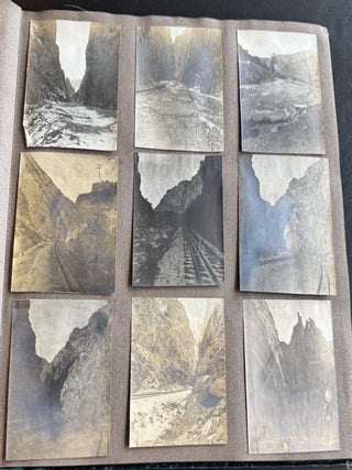 COLORADO SCHOOL OF MINES STUDENT PHOTO ALBUM WITH MINING, SMELTING, ATHLETICS, FRATERNITY AND GOLDEN, COLORADO VIEWS, 1902&ndash;1903