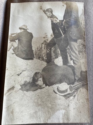 COLORADO SCHOOL OF MINES STUDENT PHOTO ALBUM WITH MINING, SMELTING, ATHLETICS, FRATERNITY AND GOLDEN, COLORADO VIEWS, 1902&ndash;1903