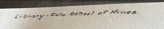 COLORADO SCHOOL OF MINES STUDENT PHOTO ALBUM WITH MINING, SMELTING, ATHLETICS, FRATERNITY AND GOLDEN, COLORADO VIEWS, 1902–1903