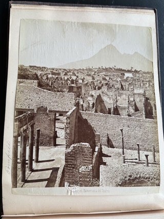 Item #1722 LATE 19TH-CENTURY ITALIAN GRAND TOUR PHOTOGRAPH ALBUM &ndash; ROME, FLORENCE, NAPLES,...