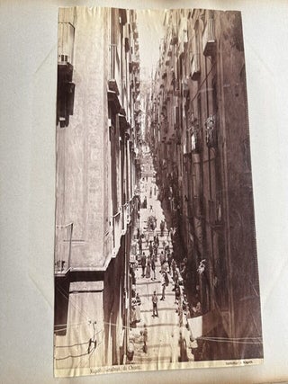 ITALY, THE NETHERLANDS, AND MEDITERRANEAN TRAVEL ALBUM WITH 259 PHOTOGRAPHS, CIRCA 1900–1910