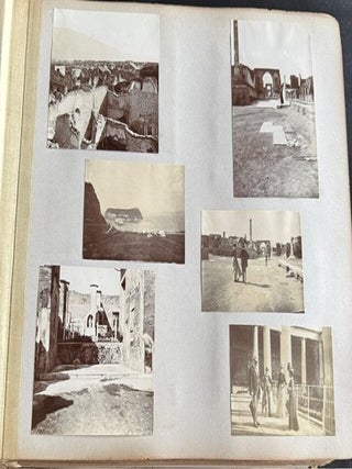 ITALY, THE NETHERLANDS, AND MEDITERRANEAN TRAVEL ALBUM WITH 259 PHOTOGRAPHS, CIRCA 1900&ndash;1910