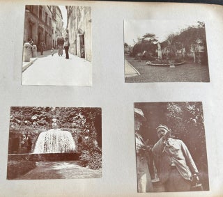 ITALY, THE NETHERLANDS, AND MEDITERRANEAN TRAVEL ALBUM WITH 259 PHOTOGRAPHS, CIRCA 1900–1910