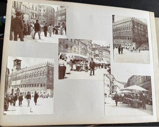 ITALY, THE NETHERLANDS, AND MEDITERRANEAN TRAVEL ALBUM WITH 259 PHOTOGRAPHS, CIRCA 1900–1910