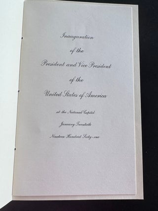 JOHN F. KENNEDY 1961 PRESIDENTIAL INAUGURATION INVITATION, PROGRAM, TICKET & PORTRAITS