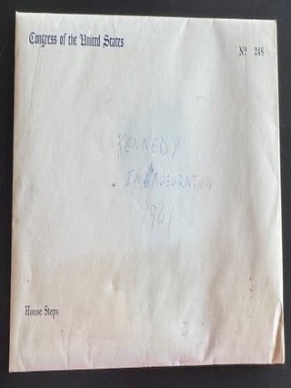 JOHN F. KENNEDY 1961 PRESIDENTIAL INAUGURATION INVITATION, PROGRAM, TICKET & PORTRAITS