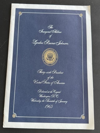 LYNDON B. JOHNSON 1965 OFFICIAL INAUGURATION KIT WITH PARCHMENT BROADSIDE AND ORIGINAL MAILING...