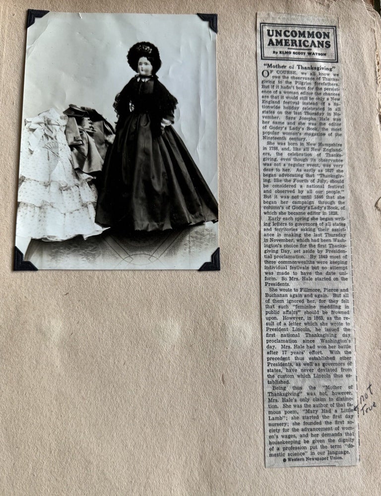 Item #1730 DOLLS OF YESTERDAY: A 1930s&ndash;1940s PHOTOGRAPH ALBUM OF AN ANTIQUE DOLL COLLECTION AND EXHIBITIONS