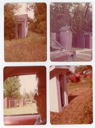 FORTY-NINE COLOR PHOTOGRAPHS DOCUMENTING AMERICAN OUTHOUSES AND PRIVIES, 1970S
