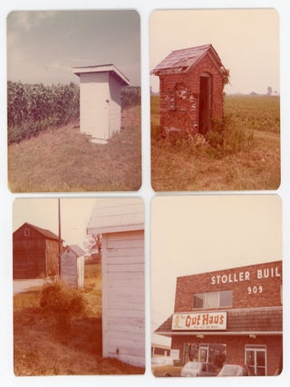 FORTY-NINE COLOR PHOTOGRAPHS DOCUMENTING AMERICAN OUTHOUSES AND PRIVIES, 1970S