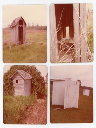 FORTY-NINE COLOR PHOTOGRAPHS DOCUMENTING AMERICAN OUTHOUSES AND PRIVIES, 1970S