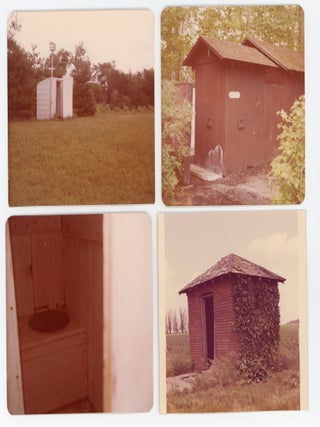 FORTY-NINE COLOR PHOTOGRAPHS DOCUMENTING AMERICAN OUTHOUSES AND PRIVIES, 1970S
