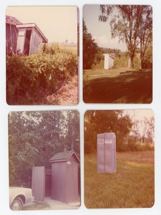 FORTY-NINE COLOR PHOTOGRAPHS DOCUMENTING AMERICAN OUTHOUSES AND PRIVIES, 1970S