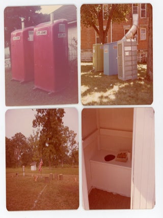 FORTY-NINE COLOR PHOTOGRAPHS DOCUMENTING AMERICAN OUTHOUSES AND PRIVIES, 1970S