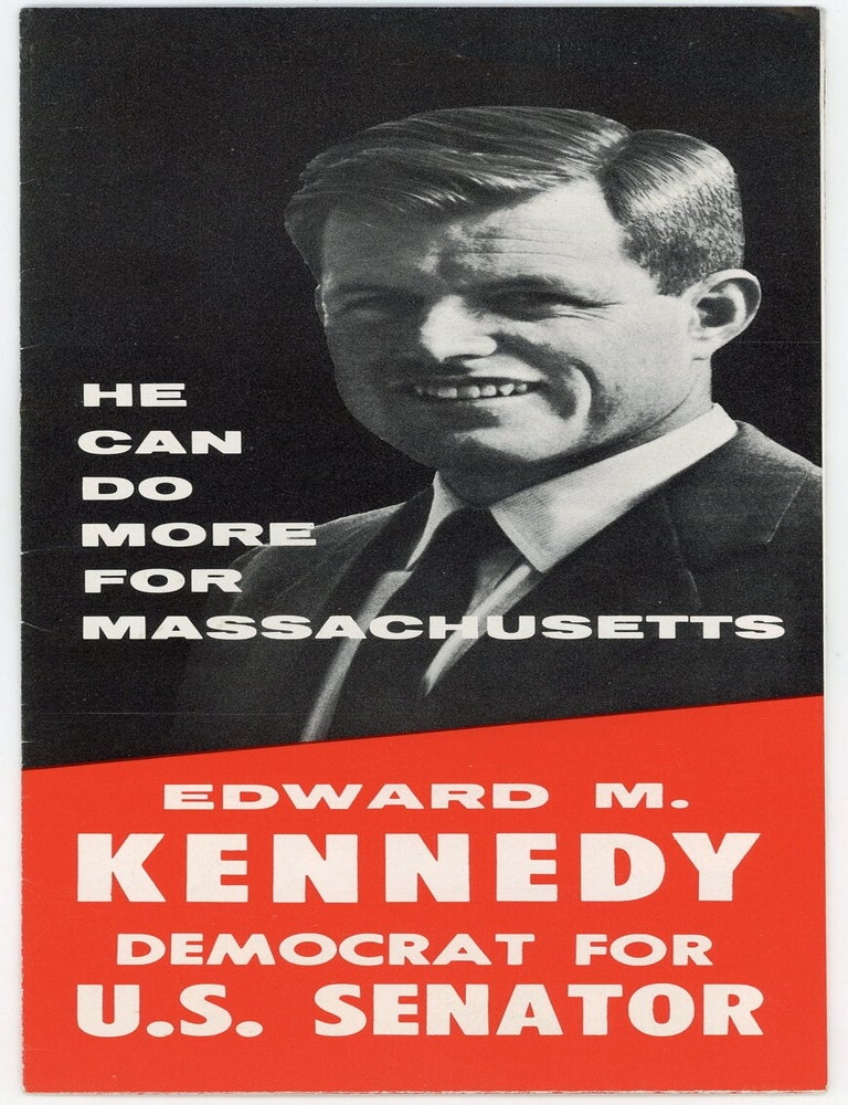 Item #1735 EDWARD M. &ldquo;TED&rdquo; KENNEDY 1964 SENATE REELECTION CAMPAIGN WORKING ARCHIVE FROM THE JAMES J. STAPLETON ESTATE