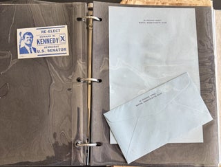 EDWARD M. “TED” KENNEDY 1964 SENATE REELECTION CAMPAIGN WORKING ARCHIVE FROM THE JAMES J. STAPLETON ESTATE