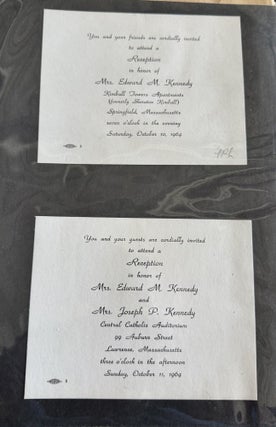 EDWARD M. “TED” KENNEDY 1964 SENATE REELECTION CAMPAIGN WORKING ARCHIVE FROM THE JAMES J. STAPLETON ESTATE