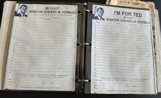 EDWARD M. “TED” KENNEDY 1964 SENATE REELECTION CAMPAIGN WORKING ARCHIVE FROM THE JAMES J. STAPLETON ESTATE
