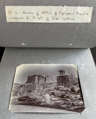 EARLY 20TH-CENTURY TRAVEL PHOTOGRAPH ALBUM: EGYPT, CONSTANTINOPLE, GREECE, DALMATIA, PRAGUE, CORFU, AND THE WEST INDIES