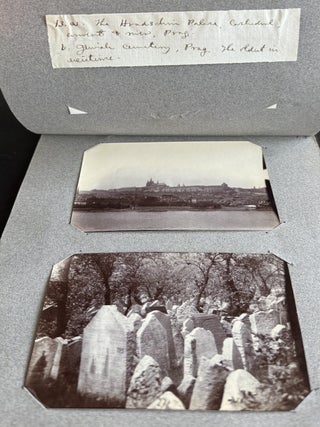 EARLY 20TH-CENTURY TRAVEL PHOTOGRAPH ALBUM: EGYPT, CONSTANTINOPLE, GREECE, DALMATIA, PRAGUE, CORFU, AND THE WEST INDIES