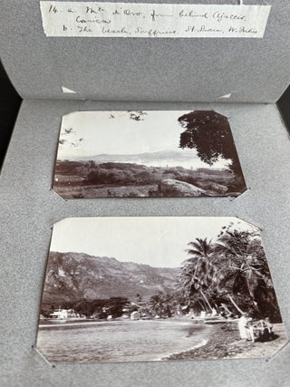 EARLY 20TH-CENTURY TRAVEL PHOTOGRAPH ALBUM: EGYPT, CONSTANTINOPLE, GREECE, DALMATIA, PRAGUE, CORFU, AND THE WEST INDIES