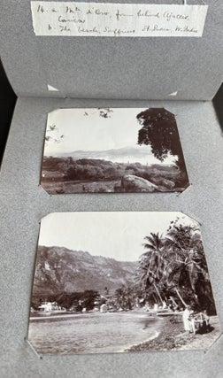 EARLY 20TH-CENTURY TRAVEL PHOTOGRAPH ALBUM: EGYPT, CONSTANTINOPLE, GREECE, DALMATIA, PRAGUE, CORFU, AND THE WEST INDIES