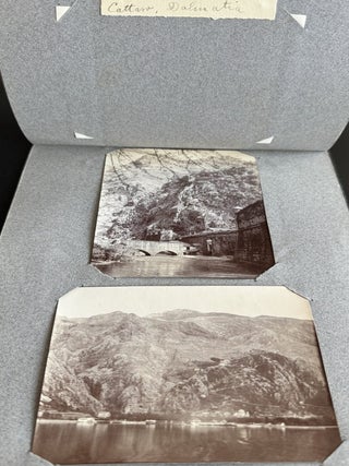 EARLY 20TH-CENTURY TRAVEL PHOTOGRAPH ALBUM: EGYPT, CONSTANTINOPLE, GREECE, DALMATIA, PRAGUE, CORFU, AND THE WEST INDIES