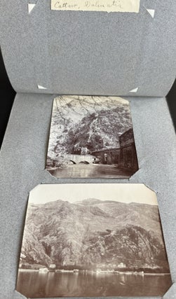 EARLY 20TH-CENTURY TRAVEL PHOTOGRAPH ALBUM: EGYPT, CONSTANTINOPLE, GREECE, DALMATIA, PRAGUE, CORFU, AND THE WEST INDIES