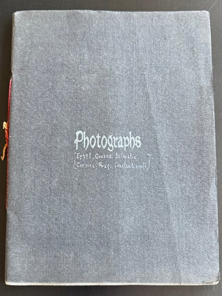 EARLY 20TH-CENTURY TRAVEL PHOTOGRAPH ALBUM: EGYPT, CONSTANTINOPLE, GREECE, DALMATIA, PRAGUE, CORFU, AND THE WEST INDIES