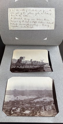 EARLY 20TH-CENTURY TRAVEL PHOTOGRAPH ALBUM: EGYPT, CONSTANTINOPLE, GREECE, DALMATIA, PRAGUE, CORFU, AND THE WEST INDIES