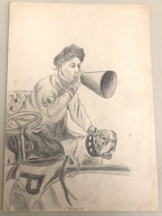 1908-1909 SKETCHBOOK - SPORTS POLITICS COMIC