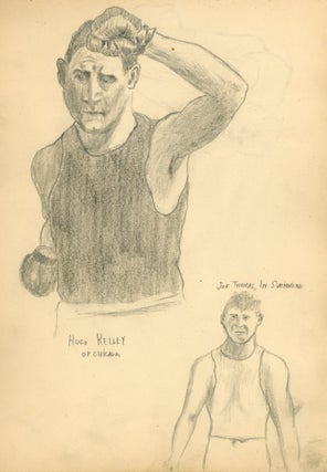1908-1909 SKETCHBOOK - SPORTS POLITICS COMIC