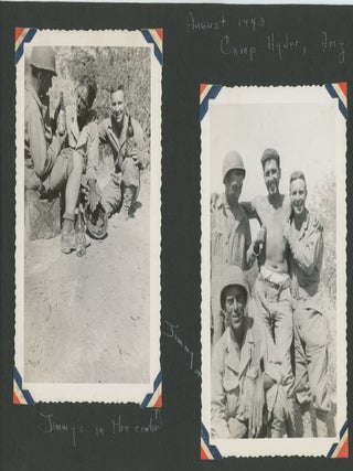 WWII RECORD OF FRIENDS IN THE WAR BY A GIRL AT HOME - PHOTO ALBUM
