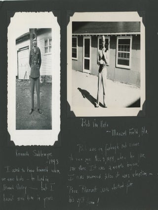 WWII RECORD OF FRIENDS IN THE WAR BY A GIRL AT HOME - PHOTO ALBUM