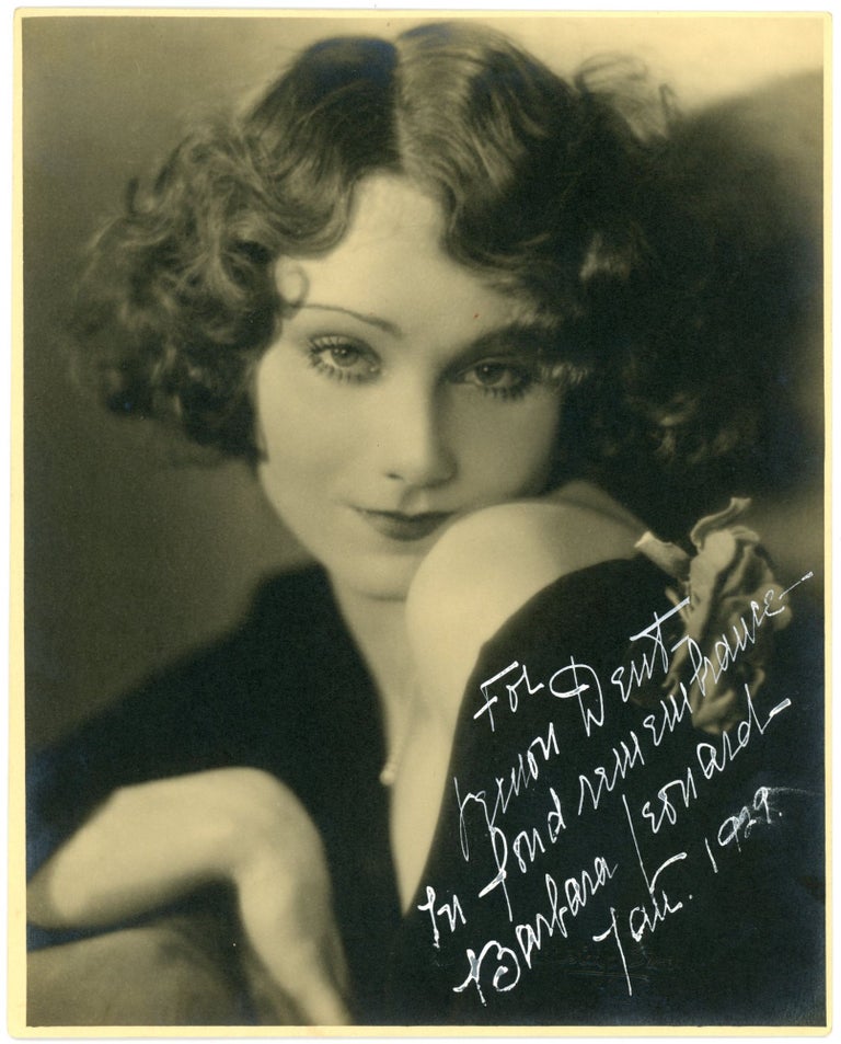 Item #197 ACTRESS BARBARA LEONARD SIGNED PHOTO 1929