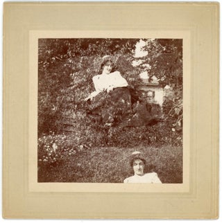 Item #21 VINTAGE DOUBLE EXPOSURE PHOTO OF FLOATING MOTHER C. 1900