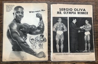 MALE BODY BUILDERS – SERGIO OLIVA (MR. OLYMPIA) AND FRANK ZANE (MR. AMERICA), 1968-1975 PHOTO ALBUM