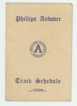 PHILLIPS ANDOVER vs PHILLIPS EXETER SPORTING LOT PHOTOS - PROGRAMS, etc 1911-1920