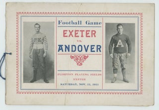 PHILLIPS ANDOVER vs PHILLIPS EXETER SPORTING LOT PHOTOS - PROGRAMS, etc 1911-1920