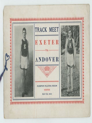 PHILLIPS ANDOVER vs PHILLIPS EXETER SPORTING LOT PHOTOS - PROGRAMS, etc 1911-1920