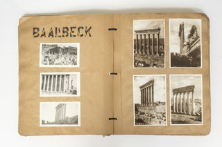 1938 CREATIVE MEDITERRANEAN CRUISE PHOTO ALBUM AND SCRAPBOOK SHOWS LOCAL LIFE