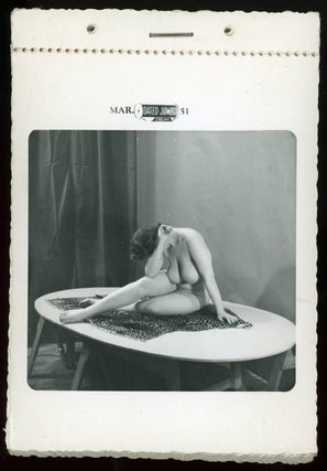 Item #26 NUDE WOMAN HIDING FACE 1951 - BETTY PAIGE PHOTOGRAPHER