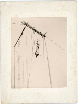 EARLY 1900s HIGH WIRE CIRCUS ACT PERFORMERS PHOTOS