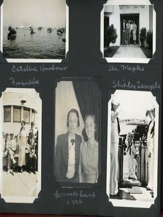 Item #266 1930s CALIFORNIA ALASKA PHOTO ALBUM HIGH SCHOOL GIRL