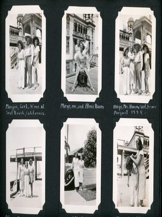 1930s CALIFORNIA ALASKA PHOTO ALBUM HIGH SCHOOL GIRL