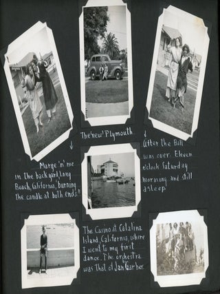 1930s CALIFORNIA ALASKA PHOTO ALBUM HIGH SCHOOL GIRL