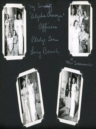 1930s CALIFORNIA ALASKA PHOTO ALBUM HIGH SCHOOL GIRL